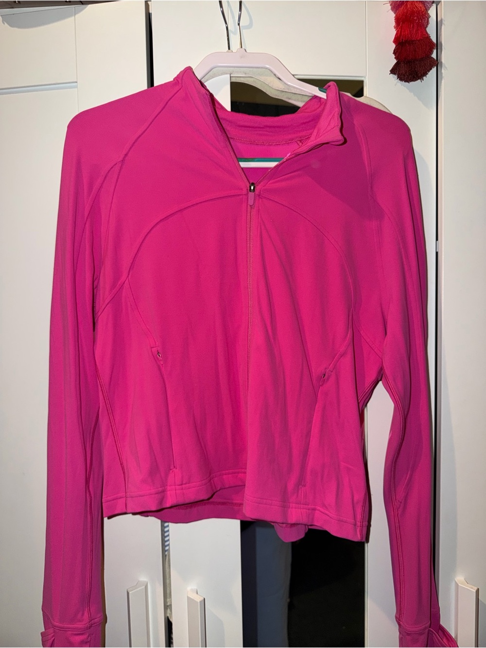 Lululemon Women's Hot Pink Full-Zip Athletic Jacket